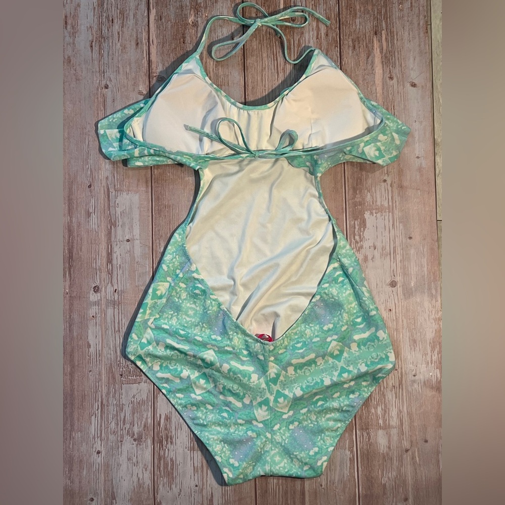Victoria's Secret Mint Green Patterned Swimwear - Picture 2 of 3
